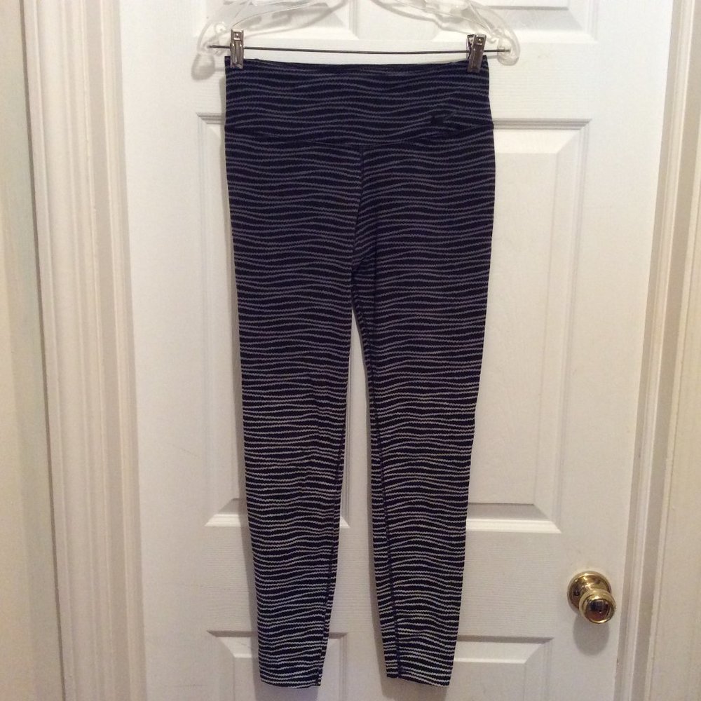 Nike Dri-Fit Leggings M Dark Gray Blue White